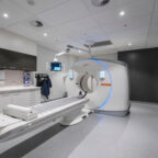 An image showcasing a radiology room with advanced medical equipment.